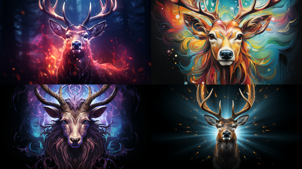 Midjourney V6 - nine vibrant hues