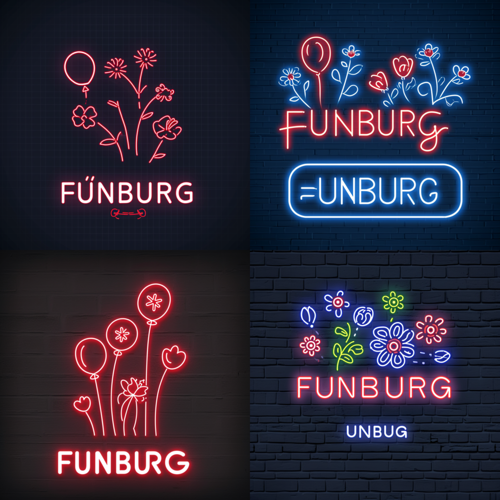 Midjourney V6 - neon sign