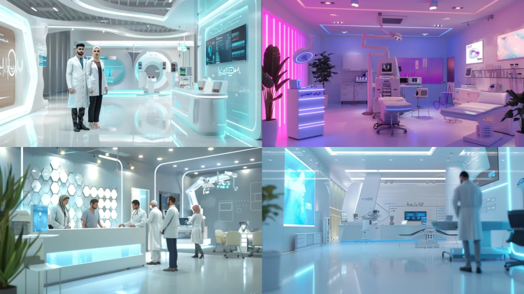 Midjourney- Health event booth design