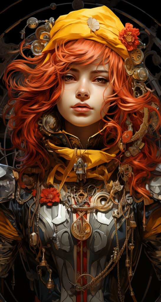 HD wallpaper - a woman dressed as a clown with red hair