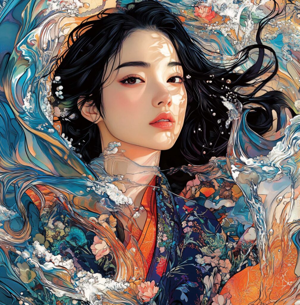 HD Wallpaper - A beautiful Japanese woman in a kimono