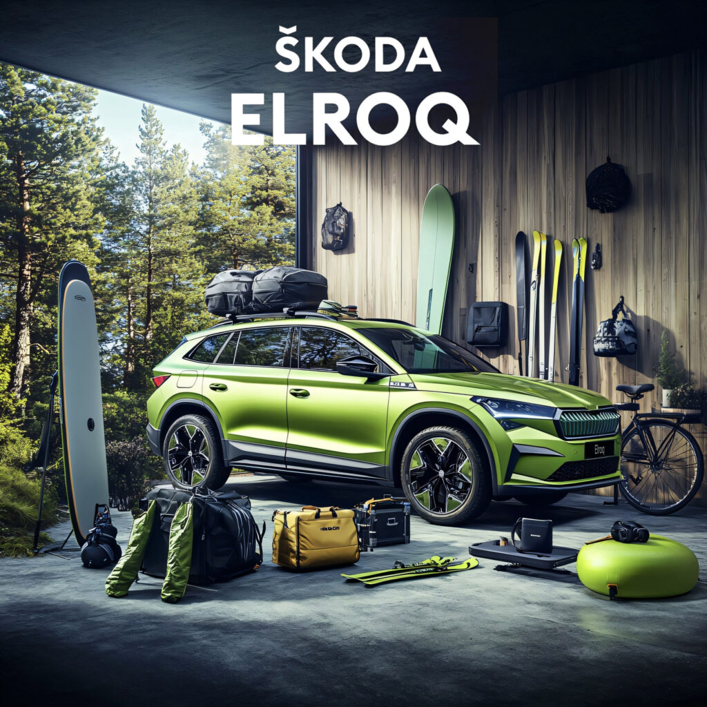 Midjourney - High-quality image of the Škoda Elroq electric SUV
