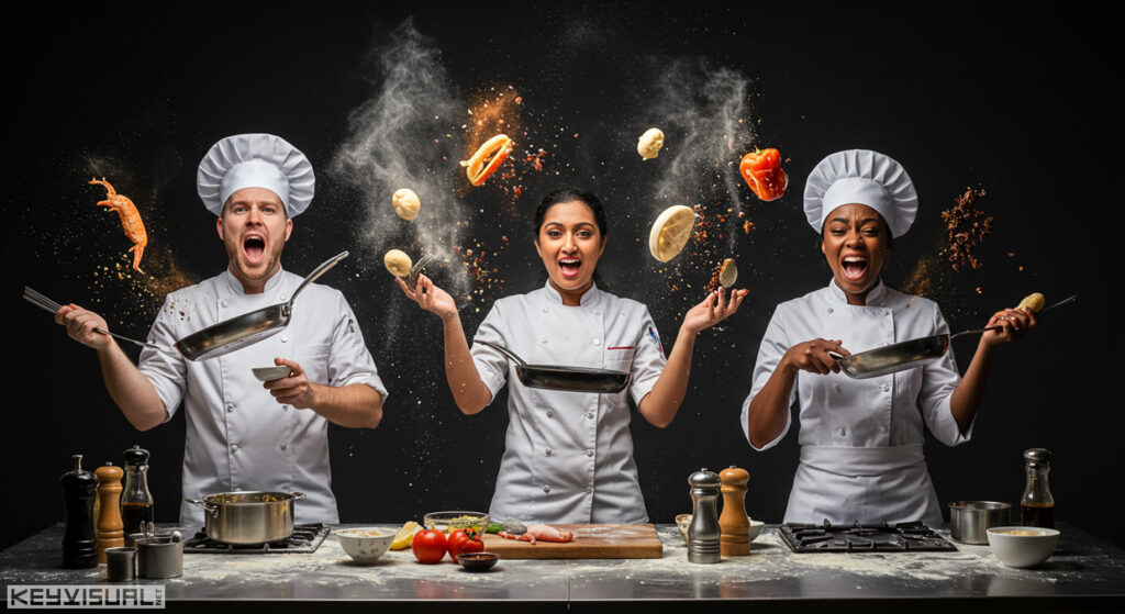 Creative Image - Contestants cooking
