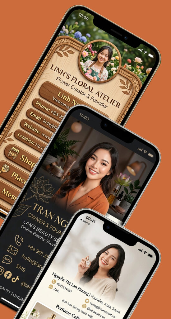 16 Mẫu Danh thiếp Hộ kinh doanh cá thể - Online shop